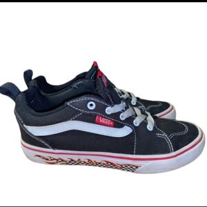 Vans with Flames Boys Size 3